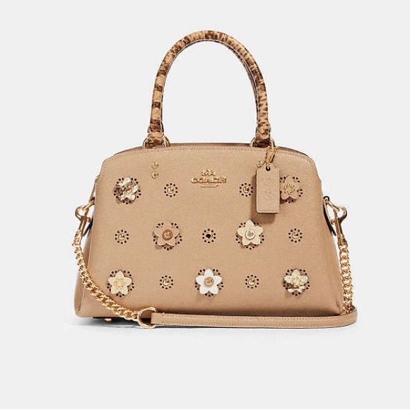 Coach Lillie Carryall With Daisy Applique - Picture 1 of 16